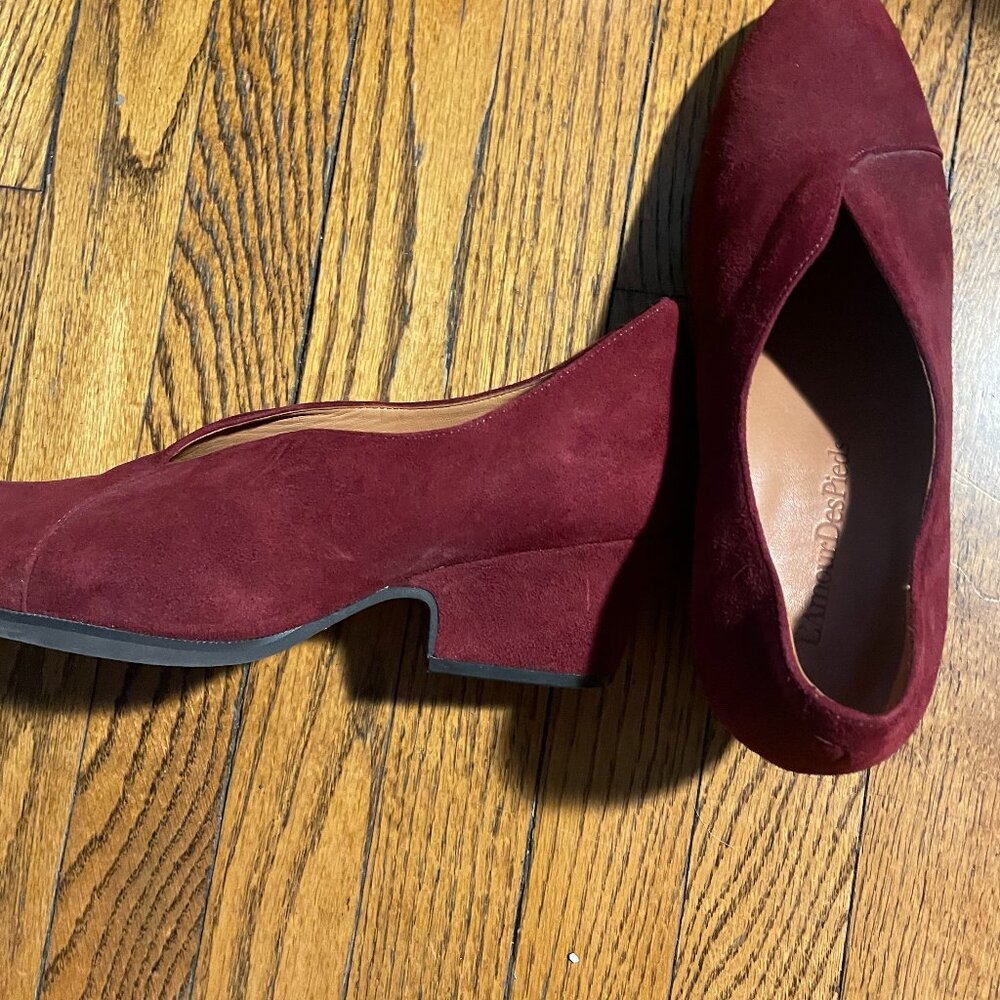 L'amour Des Pieds Block-heeled Suede Pump, 9.5